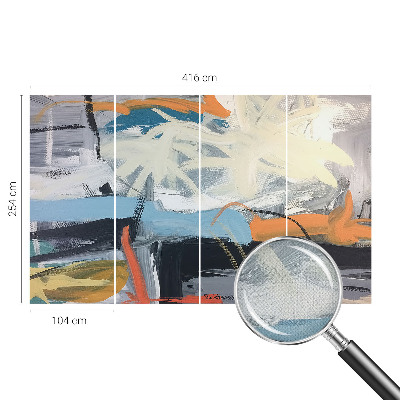 Fototapet 3D pentru dormitor cu design „Sărbătoarea de vară” pentru atmosferă caldă
