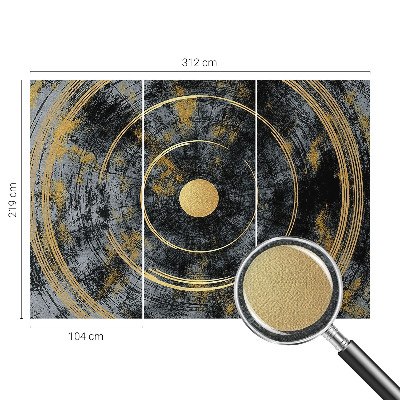 Fototapet 3D pentru living cu model de labirint din cărămidă