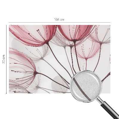 Fototapet 3D pentru dormitor într-un design cu motive florale elegante