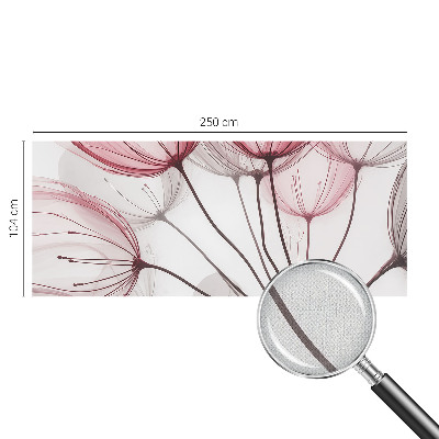Fototapet 3D pentru dormitor într-un design cu motive florale elegante