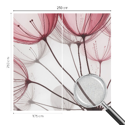Fototapet 3D pentru dormitor într-un design cu motive florale elegante