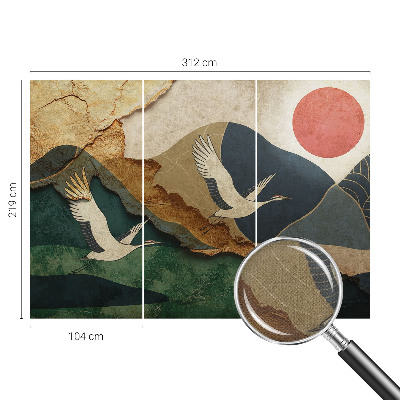 Fototapet 3d cu flori colorate