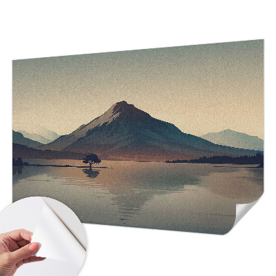 Fototapet 3d pentru living Peisaj de iarnă