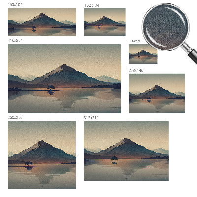 Fototapet 3d pentru living Peisaj de iarnă