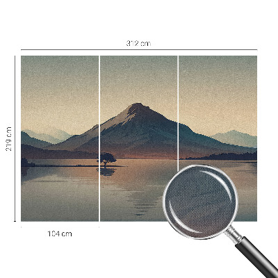 Fototapet 3d pentru living Peisaj de iarnă
