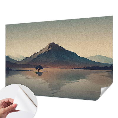 Fototapet 3d pentru living Peisaj de iarnă
