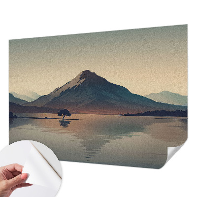 Fototapet 3d pentru living Peisaj de iarnă