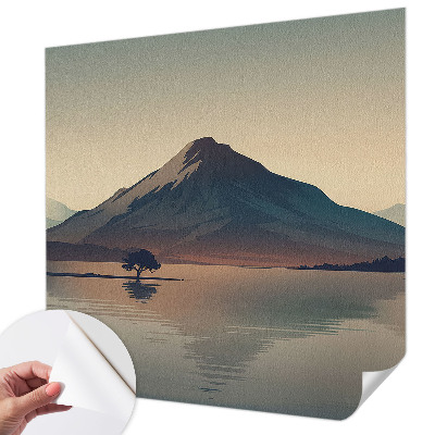 Fototapet 3d pentru living Peisaj de iarnă