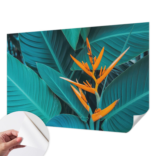 Fototapet 3D pentru living cu un motiv abstract colorat