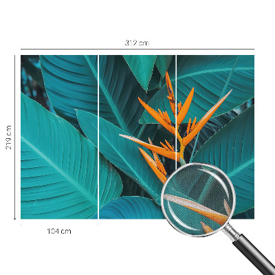 Fototapet 3D pentru living cu un motiv abstract colorat