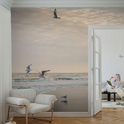 Fototapet autoadeziv pentru living cu palmieri exotici