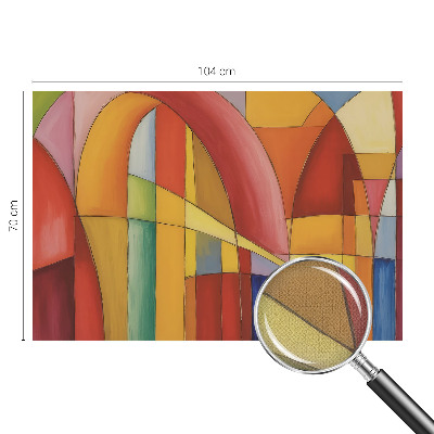Fototapet 3D pentru living cu un peisaj stâncos