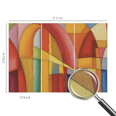 Fototapet 3D pentru living cu un peisaj stâncos