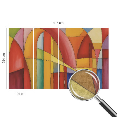 Fototapet 3D pentru living cu un peisaj stâncos