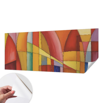 Fototapet 3D pentru living cu un peisaj stâncos