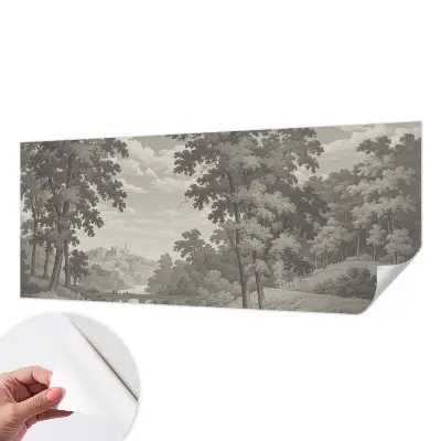 Fototapet autoadeziv pentru dormitor Rezumat colorat