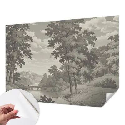 Fototapet autoadeziv pentru dormitor Rezumat colorat