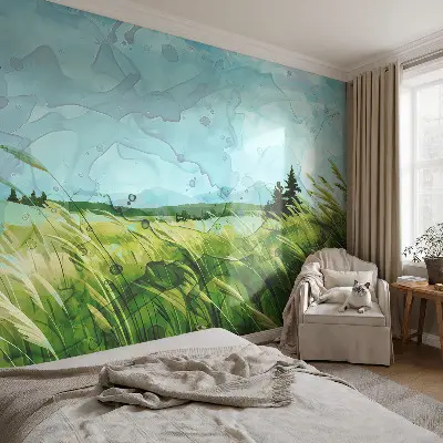 Fototapet 3d pentru living Scenă de pe litoral