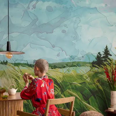 Fototapet 3d pentru living Scenă de pe litoral