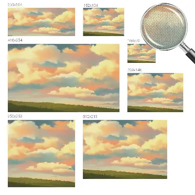 Fototapet autoadeziv pentru dormitor Himmel skyer