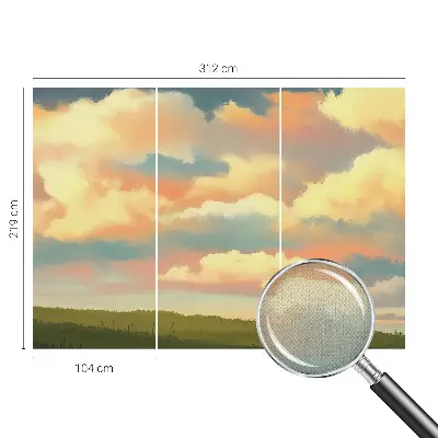 Fototapet autoadeziv pentru dormitor Himmel skyer