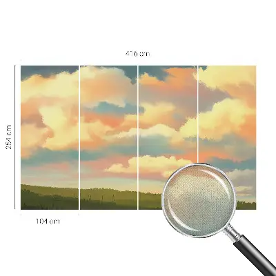 Fototapet autoadeziv pentru dormitor Himmel skyer
