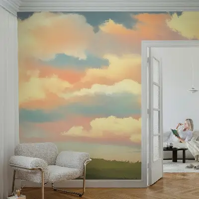 Fototapet autoadeziv pentru dormitor Himmel skyer