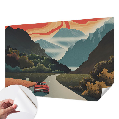 Fototapet autoadeziv cu ilustrație cu arbore