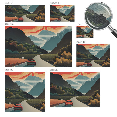 Fototapet autoadeziv cu ilustrație cu arbore