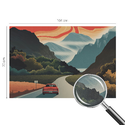 Fototapet autoadeziv cu ilustrație cu arbore