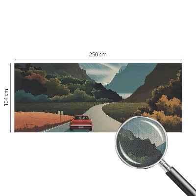 Fototapet autoadeziv cu ilustrație cu arbore