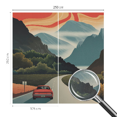 Fototapet autoadeziv cu ilustrație cu arbore