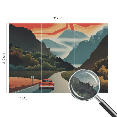 Fototapet autoadeziv cu ilustrație cu arbore