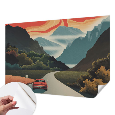 Fototapet autoadeziv cu ilustrație cu arbore