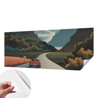 Fototapet autoadeziv cu ilustrație cu arbore
