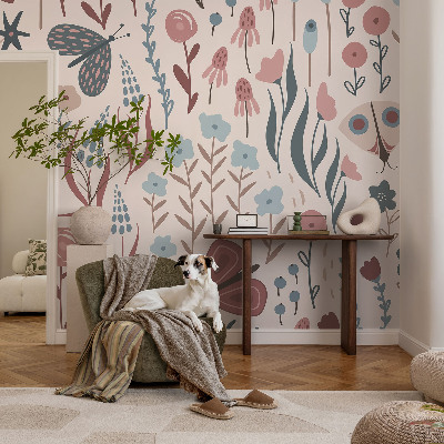 Fototapet autocolant cu desen cu taur în creion