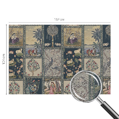 Fototapet 3D pentru living cu un buchet de flori