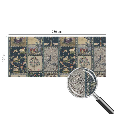 Fototapet 3D pentru living cu un buchet de flori
