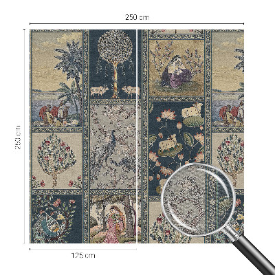 Fototapet 3D pentru living cu un buchet de flori