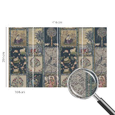 Fototapet 3D pentru living cu un buchet de flori