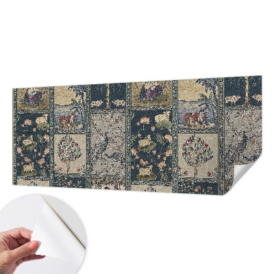 Fototapet 3D pentru living cu un buchet de flori