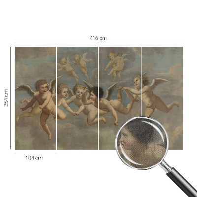 Fototapet 3D pentru living cu design reprezentând o femeie reflexivă
