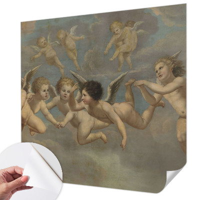 Fototapet 3D pentru living cu design reprezentând o femeie reflexivă