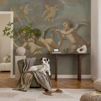 Fototapet 3d pentru living Femeie reflexivă