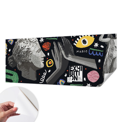 Fototapet 3D pentru dormitor cu design cu floarea-soarelui într-un stil nostalgic