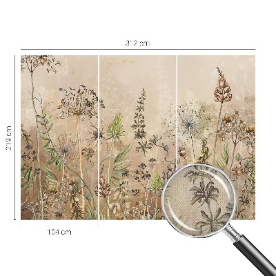 Fototapet autoadeziv pentru dormitor cu un bogat ornament decorativ