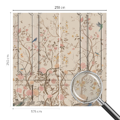 Fototapet autocolant cu motiv floral Idilă