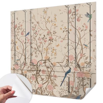 Fototapet autocolant cu motiv floral Idilă
