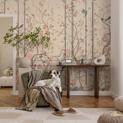 Fototapet autocolant cu motiv floral Idilă