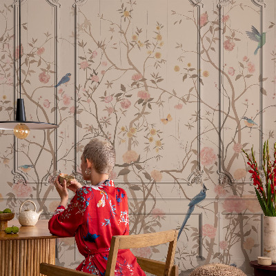 Fototapet autocolant cu motiv floral Idilă